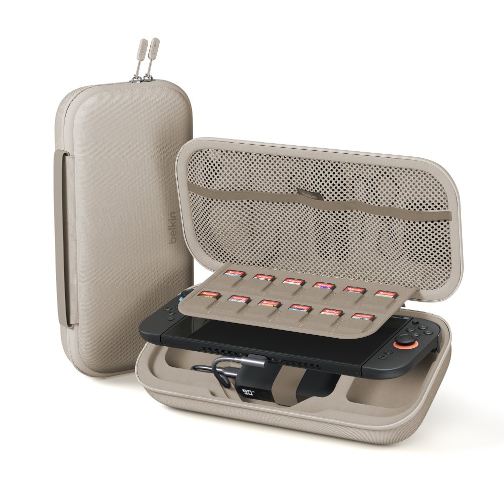 Belkin Estuche de carga para Nintendo Switch 2, color arena ENA001fqSA-V1