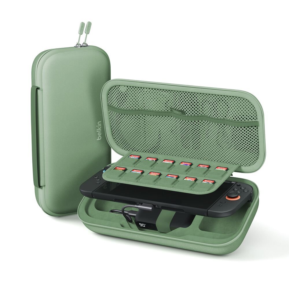 Belkin Estuche de carga para Nintendo Switch 2, verde ENA001fqSE-V1