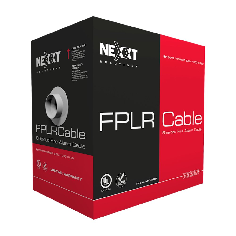 Nexxt Solutions Cable FPLR para Alarma Contra Incendios 16AWG Blindado 305m NFC-16FRR NFC-16FRR