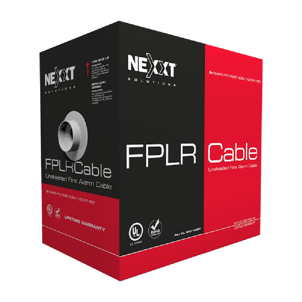 Nexxt Solutions FPLR 16AWG Cable de Alarma Contra Incendios Sin Blindaje 305m NFC-16URR