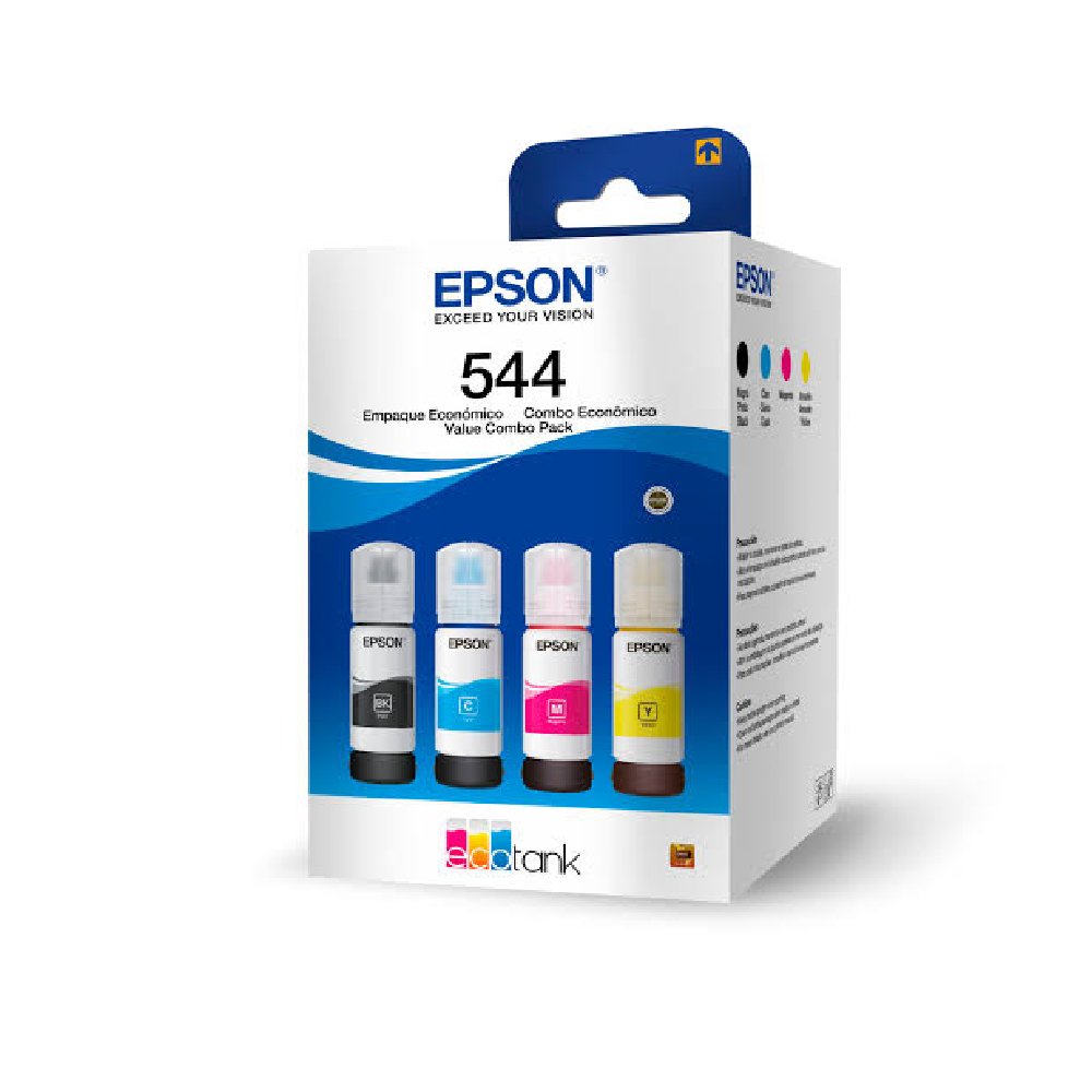 Epson paquete de 4 tintas 544 (negro, cian, magenta, amarillo) T544520-4P