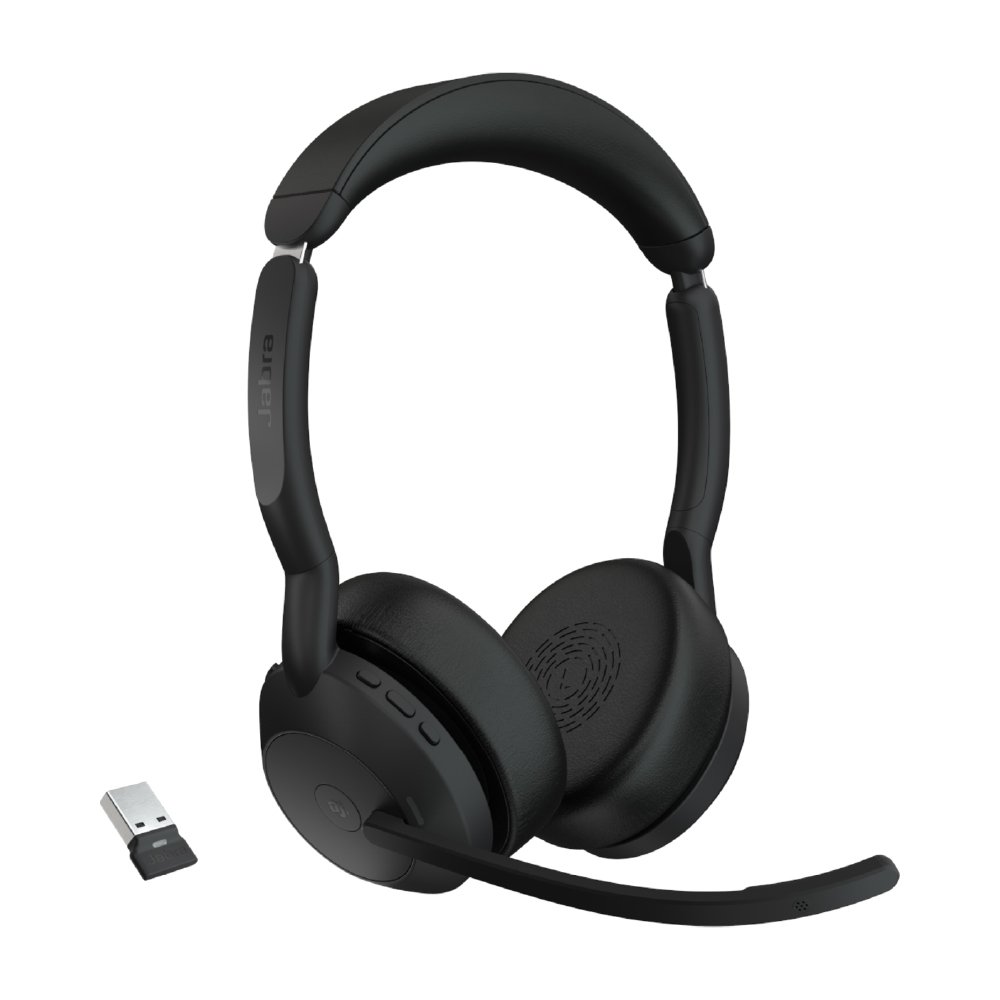 Jabra Diadema Evolve2 55 MS estéreo inalámbrica USB-A con ANC 25599-999-999