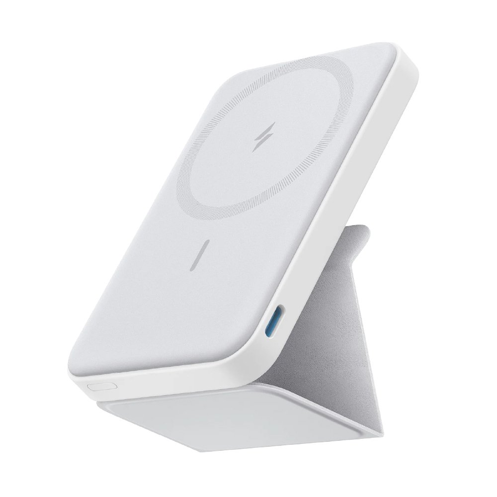 Anker 622 MagGo Batería Magnética con Soporte Plegable, Blanca, A1614H23