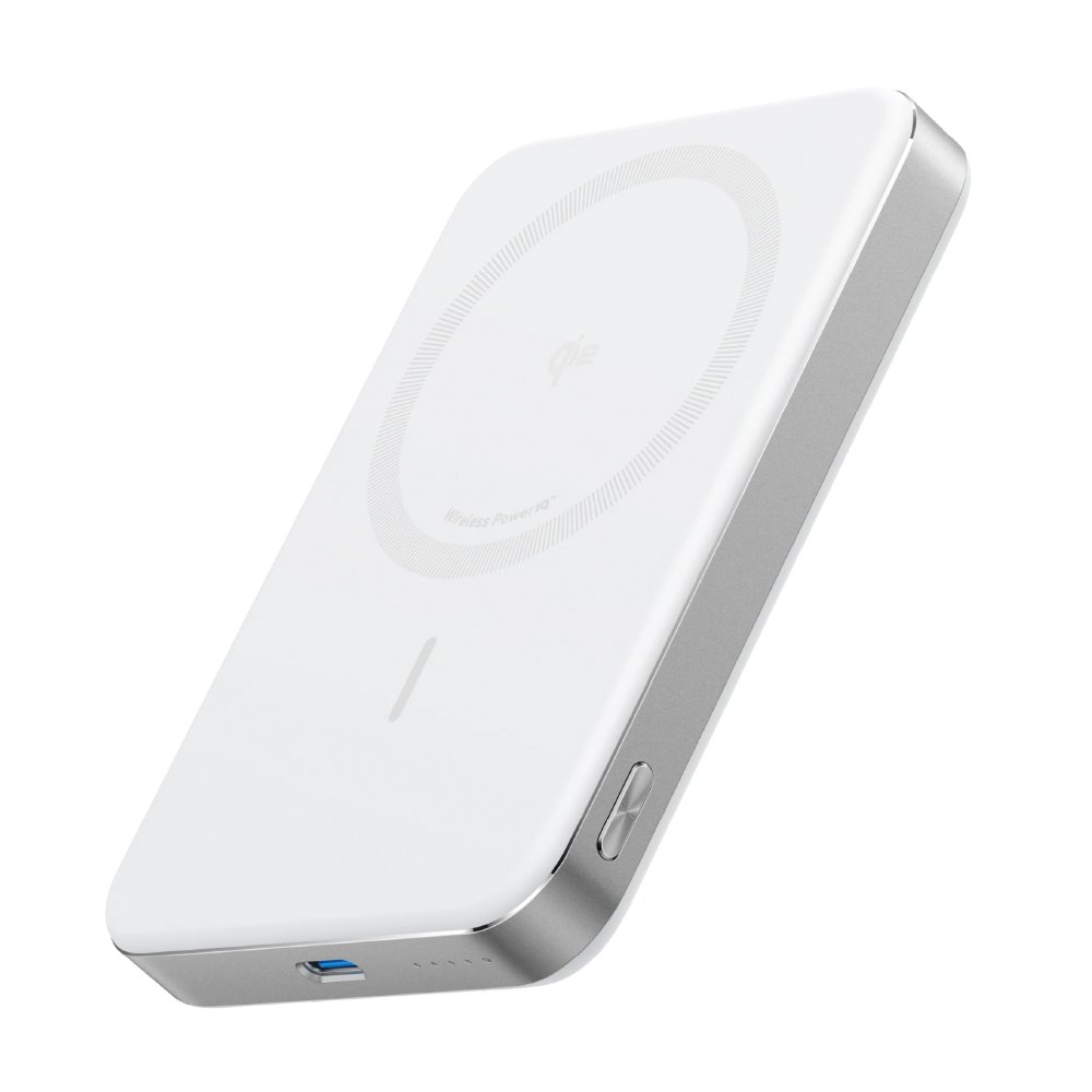 Anker MagGo Batería Portátil Magnética Qi2 10,000 mAh, 15W, Blanca, A1664H21