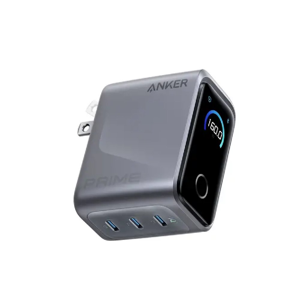 Anker Cargador Prime de 160W con 3 puertos USB-C y pantalla inteligente A2687141