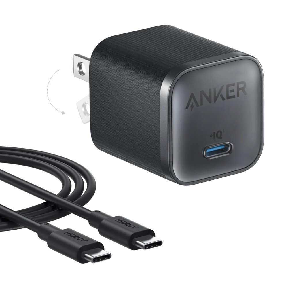 Anker Cargador Nano de 45 W con cable USB-C a USB-C A2692111
