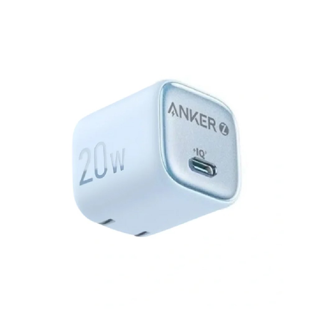 Anker Zolo Cargador de Pared USB-C 20W con Power Delivery y GaN II, Azul, A2699J31
