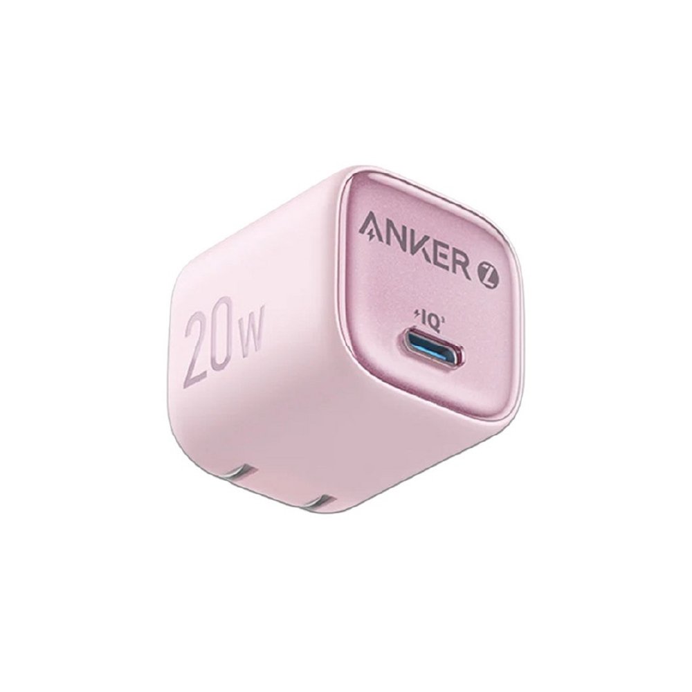 Anker Zolo Cargador de Pared USB-C 20W con Power Delivery y GaN II, Rosado, A2699J51
