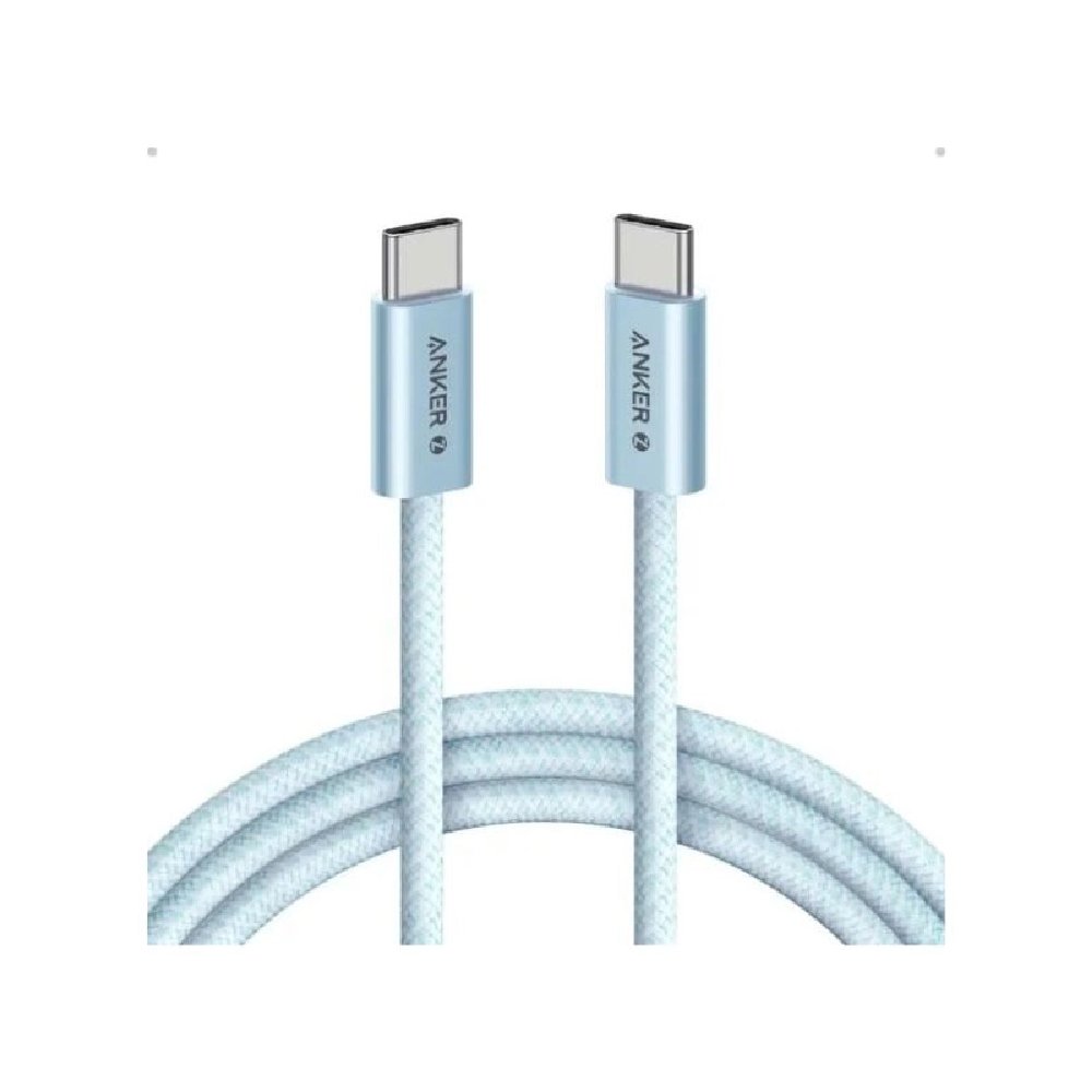 Anker Zolo Cable USB-C a USB-C 240W, 1m, Trenzado, Azul, A8060H31