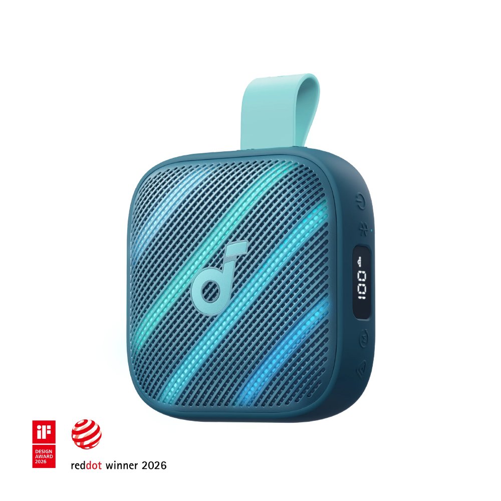 Soundcore Bocina portátil Bluetooth Boom Go 3i con BassUp 2.0 color azul D5103030