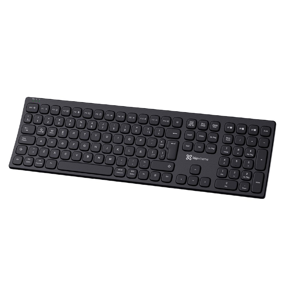 Teclado Curvo Inalámbrico Trimodo Klip Xtreme KBK-900