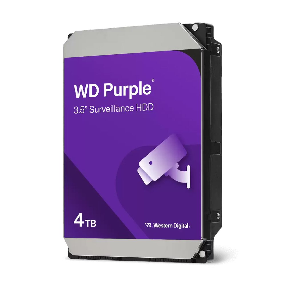 WD Disco duro interno Purple de 4 TB 3.5" SATA para videovigilancia WD44PURZ